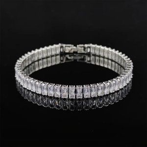 CUT DIAMOND BRACELET S925 STERLING SILVER, NICE BRACELET, CUTE BRACELET